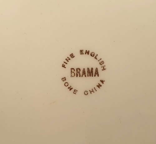 Vintage BRAMA Fine Bone China Plate 210mm England