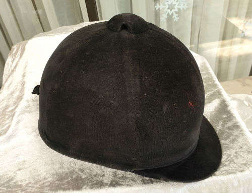 Rolinx Horse Riding Helmet - Velvet finish -58cm, 7 1/8 inch needs new inside lining