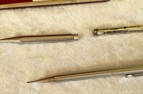 Vintage WHITE DOT Sheaffer pen(no refill) and Pencil set- -made in USA