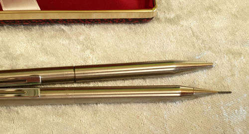 Vintage WHITE DOT Sheaffer pen(no refill) and Pencil set- -made in USA