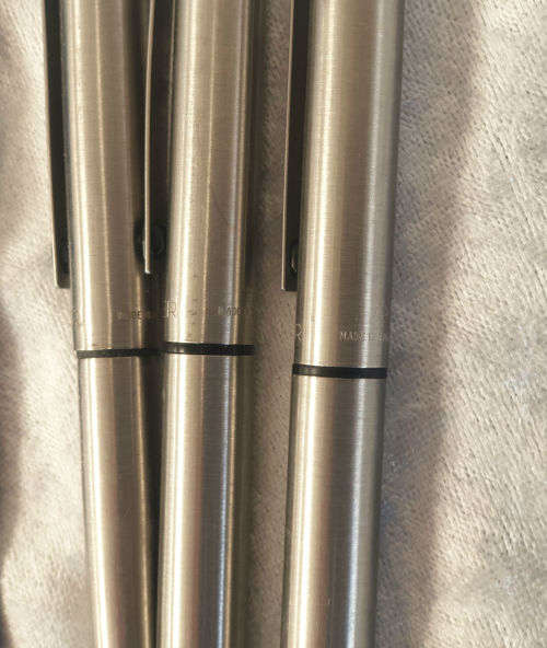 3 Vintage Parkers  Fountain Pen , Rollerball and Cartridge Pencil in Parker Case -England.