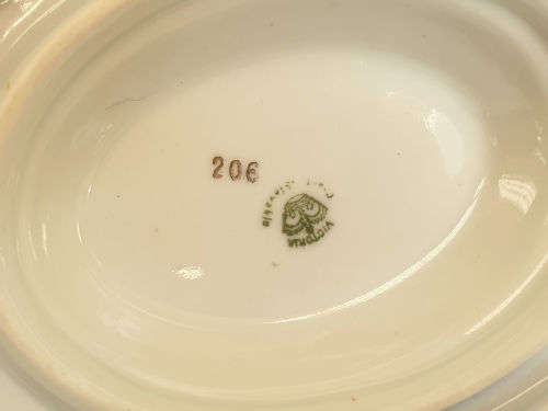 Vintage VICTORIA Czechoslovakia China Floral Gravy Boat 85x225x159mm (2 available)