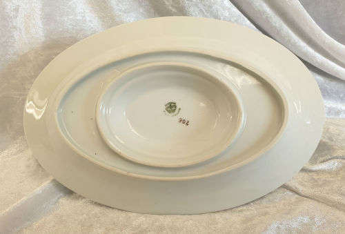 Vintage VICTORIA Czechoslovakia China Floral Gravy Boat 85x225x159mm (2 available)