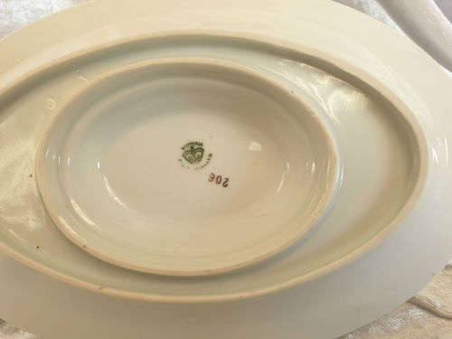 Vintage VICTORIA Czechoslovakia China Floral Gravy Boat 85x225x159mm (2 available)
