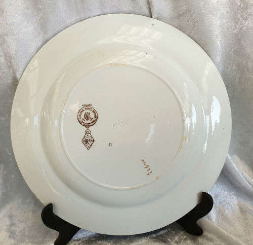 Antique Minton, Italian Fruit Border Plate (small Chip) 268mm