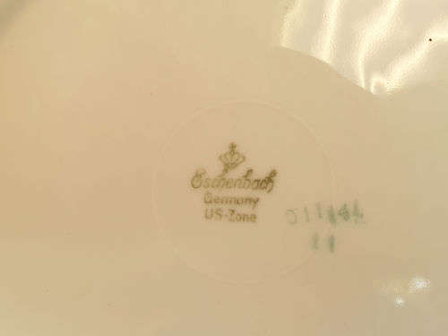 Vintage Eschenbach US-Zone Porcelain Plate Germany 172mm