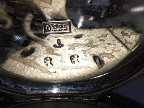 Antique Sterling Silver The Victor Lever J.G.Graves Sheffield Swiss made Pocket watch ..not running