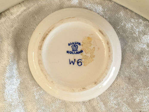 2 Antique Delft  Ashtrays 115mm  and small Delft tray 61mm- Made in Holland