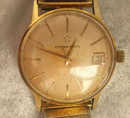 1950's Eterna-Matic - Brevete - Mens Automatic watch - working Holding Time dial 32mm