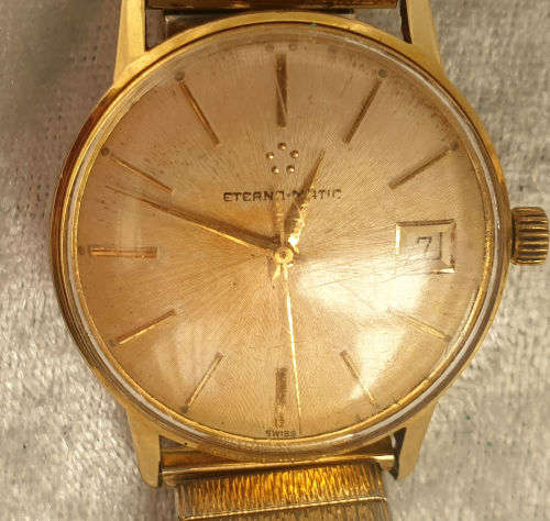 1950's Eterna-Matic - Brevete - Mens Automatic watch - working Holding Time dial 32mm