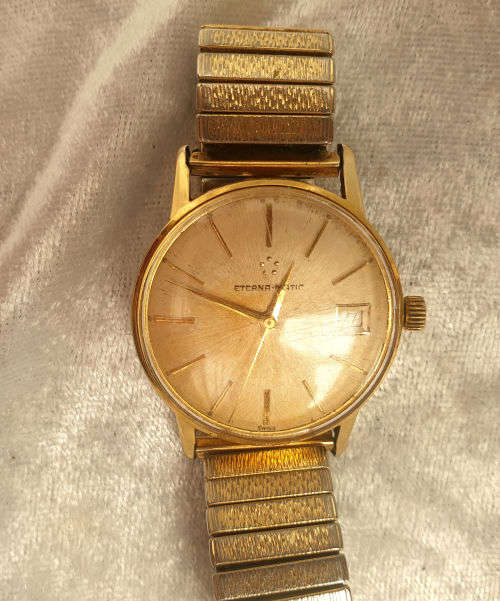 1950's Eterna-Matic - Brevete - Mens Automatic watch - working Holding Time dial 32mm