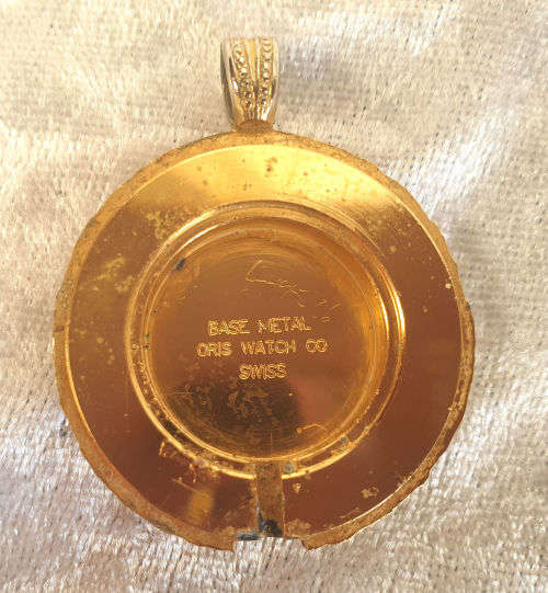 Vintage mechanical ORIS Pocket watch -Not working 34mm Dial ( the case is not Broken)