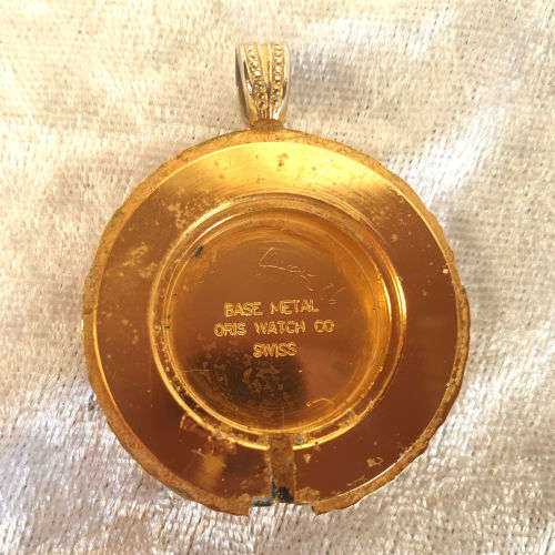 Vintage mechanical ORIS Pocket watch -Not working 34mm Dial ( the case is not Broken)