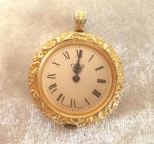 Vintage mechanical ORIS Pocket watch -Not working 34mm Dial ( the case is not Broken)