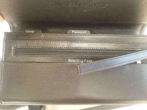 Genuine Leather Mercedes-Benz  CARAMIA Long Traveling Wallet CaraMia Boxed 45x267x150mm