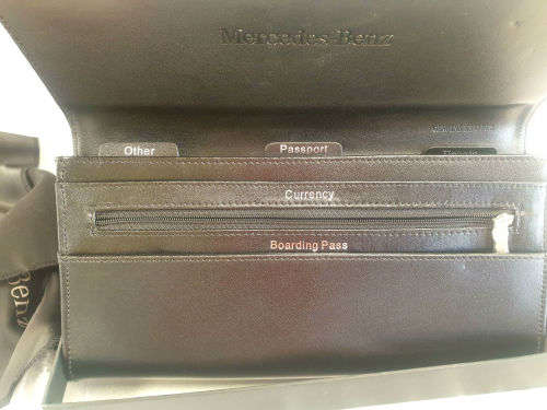 Genuine Leather Mercedes-Benz  CARAMIA Long Traveling Wallet CaraMia Boxed 45x267x150mm