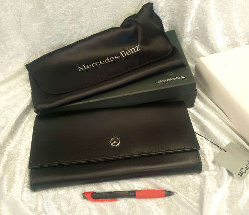 Genuine Leather Mercedes-Benz  CARAMIA Long Traveling Wallet CaraMia Boxed 45x267x150mm