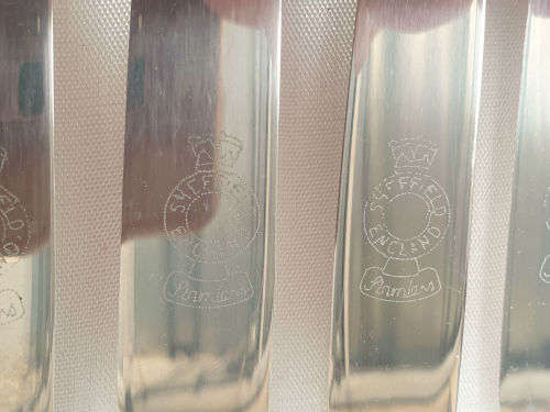 24 pc Unused Vintage Stainless Chronium Plate Sheffield Cutlery set - Boxed