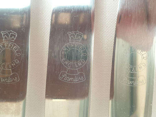 24 pc Unused Vintage Stainless Chronium Plate Sheffield Cutlery set - Boxed