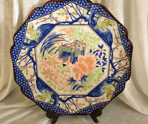 Vintage limited Reproduction of a 16th Century imperial imari Porcelain wallplate  Collector Series