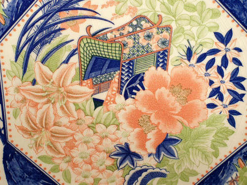 Vintage limited Reproduction of a 16th Century imperial imari Porcelain wallplate  Collector Series