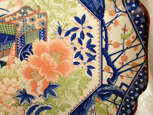 Vintage limited Reproduction of a 16th Century imperial imari Porcelain wallplate  Collector Series