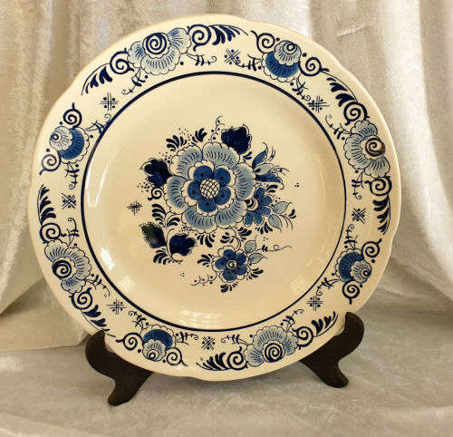 Vintage Royal Goedewaagen Delfts Blauw Plate -Hangeschilderd Holland 252mm