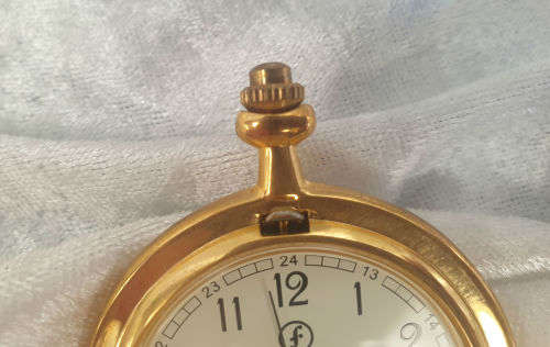 Vintage style Quartz Pocket watch from the Hachette pocket watch collection -Working