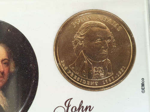 Commemorative issue 2007 USA  Presidential Dollar Coin Series -  - John Adams 2nd PRESIDENT