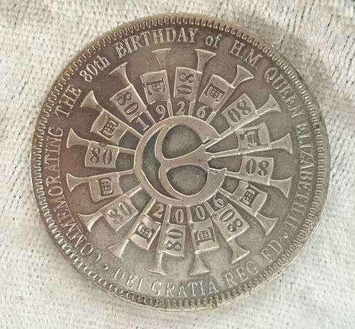 Tristan da Cunha -2006 5 Pounds - Elizabeth II 80th Birthday, Silver Proof Issue-Non-circulating
