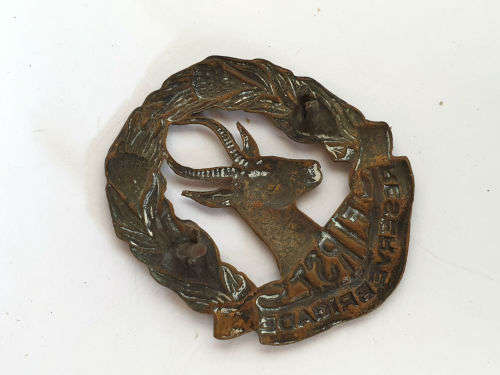 First Reserve Brigade collar badge, lugs damaged  45x39mm