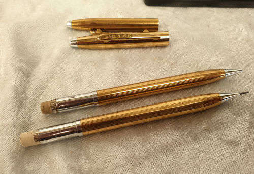 a Vintage Slimline IPPAG Pencil (Working fine)+ a Vintage Pat. KANOE Pencil(lead seems to be stuck)