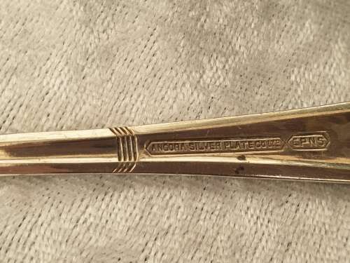Antique /Vintage 12pc ANGORA Silver plate spoons in origanal box made in England