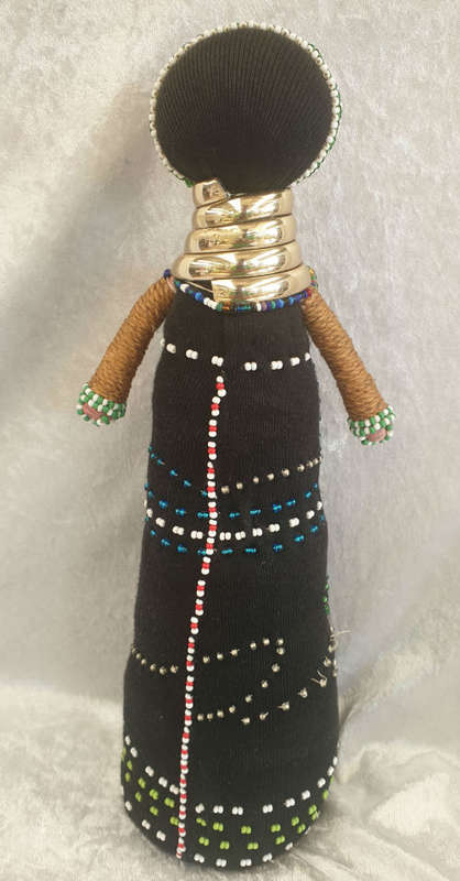Ndebele Doll  - 350mm - from the Ndebele people in Southern Africa