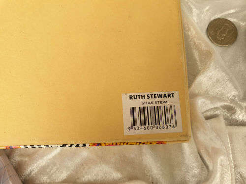 RUTH STEWART SALT & PEPPER set Aboriginal Art from Warlukurlangu Artists- Unused Boxed