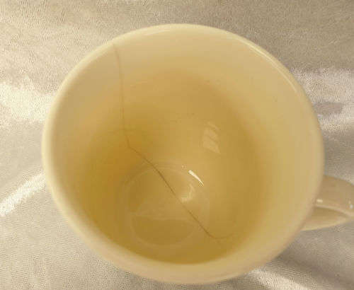 Vintage Royal Doulton Bunnykins Mug (BADLY CRACKED) Fine bone China -