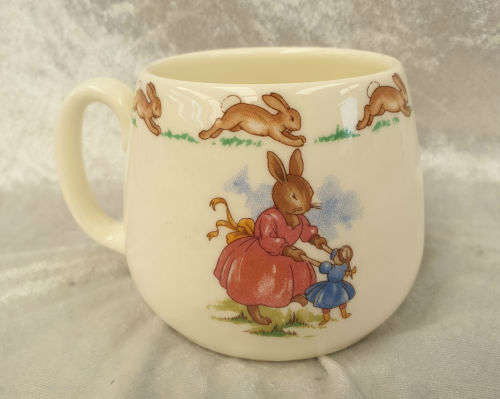 Vintage Royal Doulton Bunnykins Mug  Fine bone China -72x100x85mm