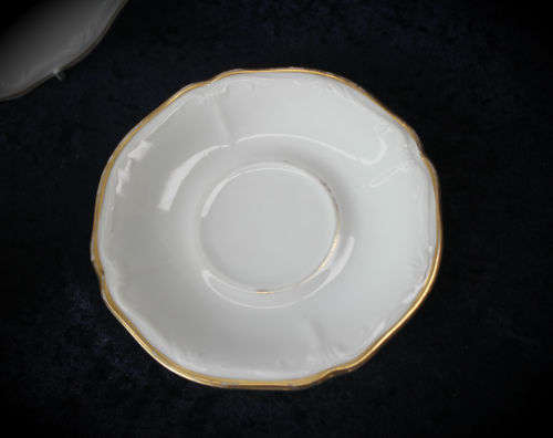 Vintage Bavaria Trio cup 52x96mm saucer 145mm side plate 196mm-Cup Chipped