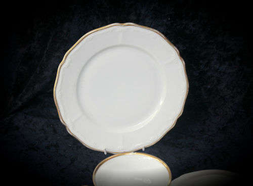 Vintage Bavaria Trio cup 52x96mm saucer 145mm side plate 196mm-Cup Chipped