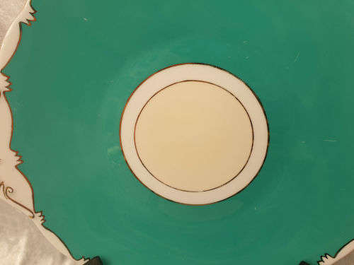 Vintage Royal Albert Turquoise Cake Plate 251x227mm