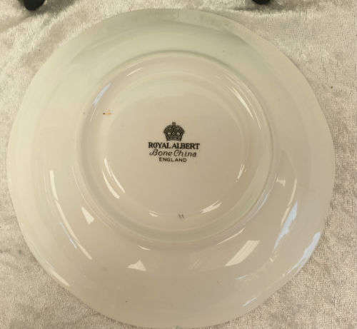 2 Vintage Royal Albert Turquoise Side Plates 162mm