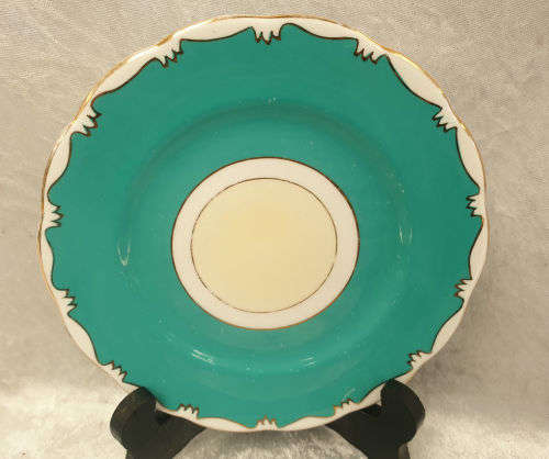 2 Vintage Royal Albert Turquoise Side Plates 162mm