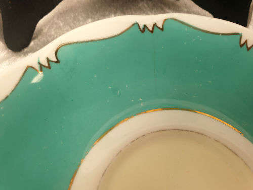 2 Vintage Royal Albert Turquoise Side Plates 162mm