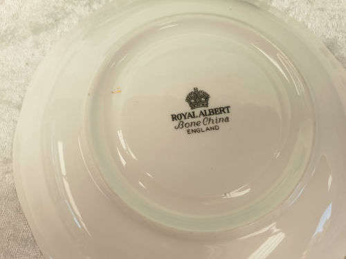 2 Vintage Royal Albert Turquoise Side Plates 162mm