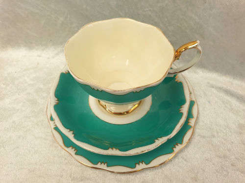 Vintage Royal Albert Trio (Cup has small chip on base) Gold trim show some ware