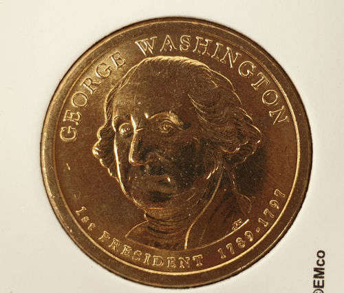 Commemorative issue 2007 USA  Presidential Dollar Coin Series -  - George Washington Ist PRESIDENT