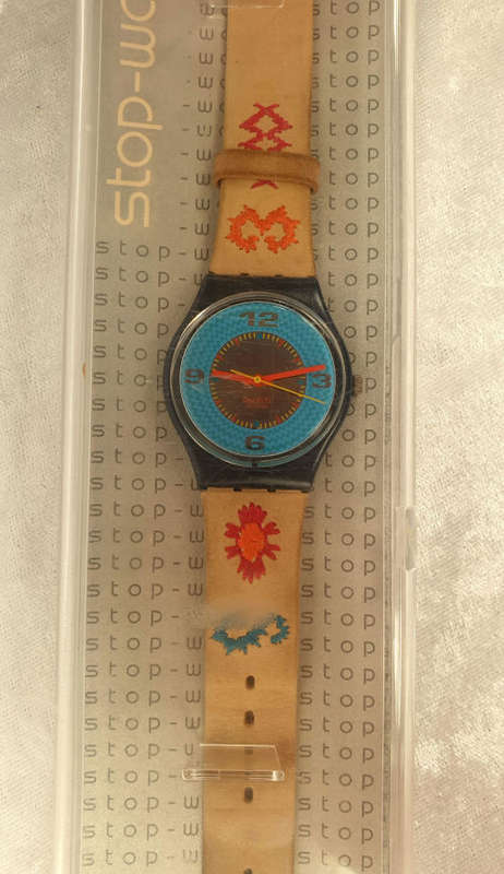 Vintage Pre-owned Swiss Swatch AG 1992 Quartz watch -- working with new battery