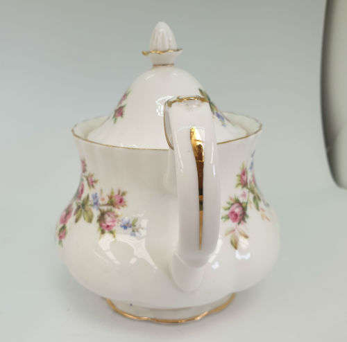Vintage 1956 Royal Albert Moss Rose 10pc Tea for Two set- No damage