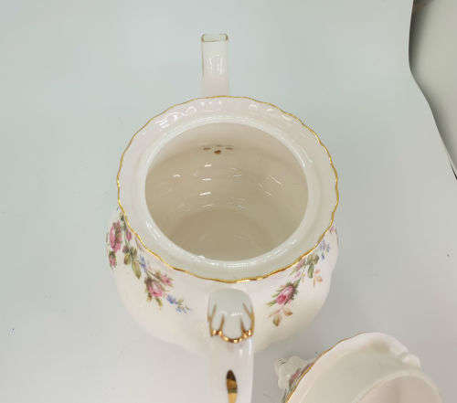 Vintage 1956 Royal Albert Moss Rose 10pc Tea for Two set- No damage