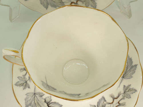 Vintage Royal Albert Bone China `Silver Maple` Trio -as New -3 available